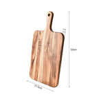SOGA 32cm Rectangular Premium Wooden Acacia Cutting Board Paddle Kitchen