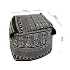 SOGA 2X 42cm Black Premium Polyester Cotton Cushion with EPP Particle Insert Home Decor