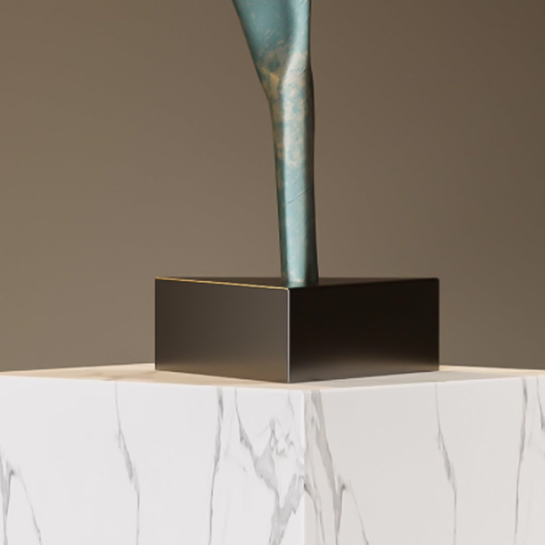 SOGA 65cm Black Abstract Dancer Sculpture – Décor