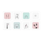 SOGA 8 Cubes Blue Portable Wardrobe Divide-Grid Modular Storage Organiser Foldable Closet