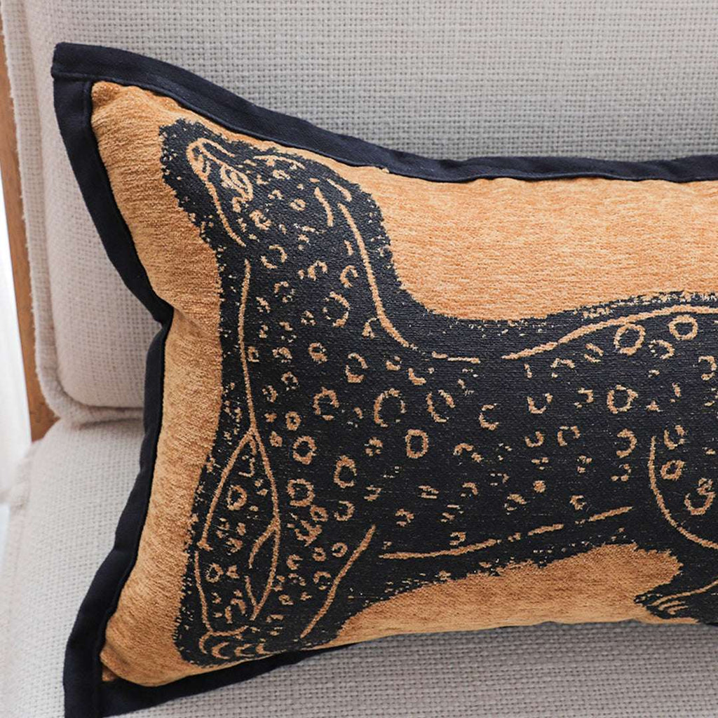 SOGA 2X 30cm Stylish Golden Yellow Black Leopard Pattern Throw Pillow $ 133