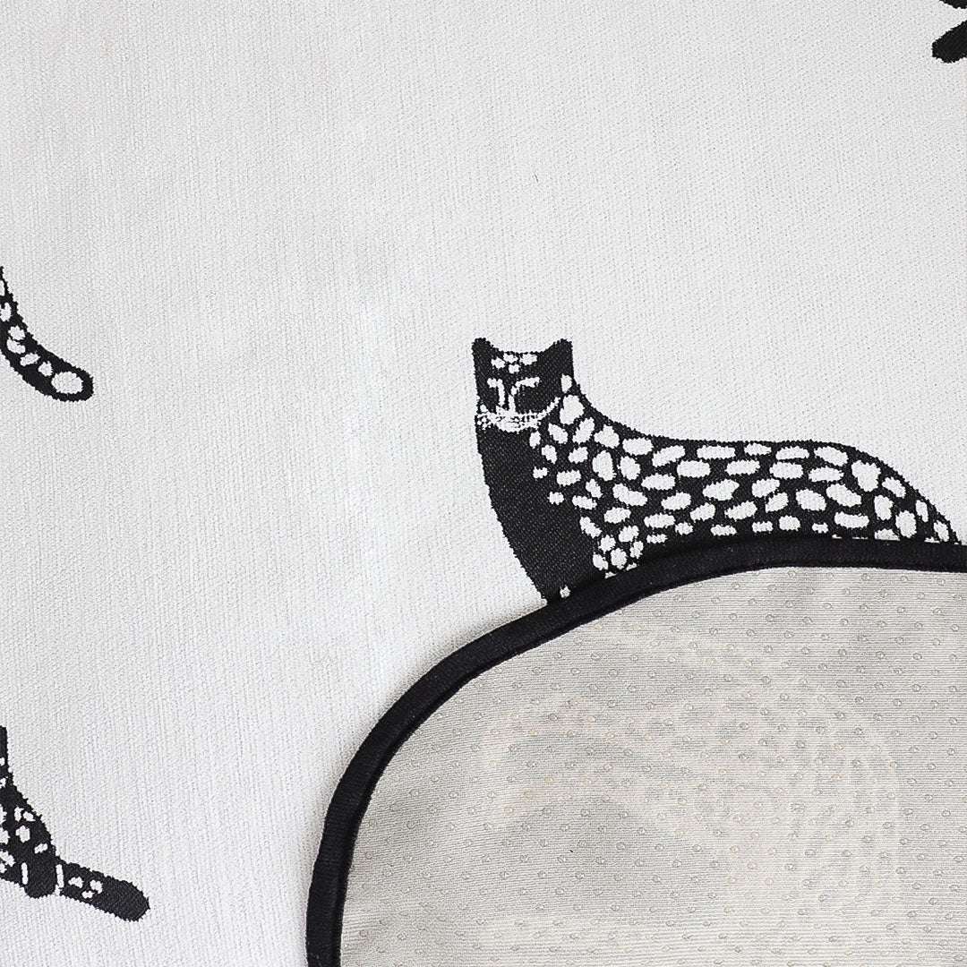 SOGA One-Seater White Leopard Print 90x90cm Throw Blanket Sofa Cover $ 79