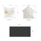 SOGA Christmas Bundle – Red Christmas Tree Fleece Throw & White Festive Holiday Pillows $ 215