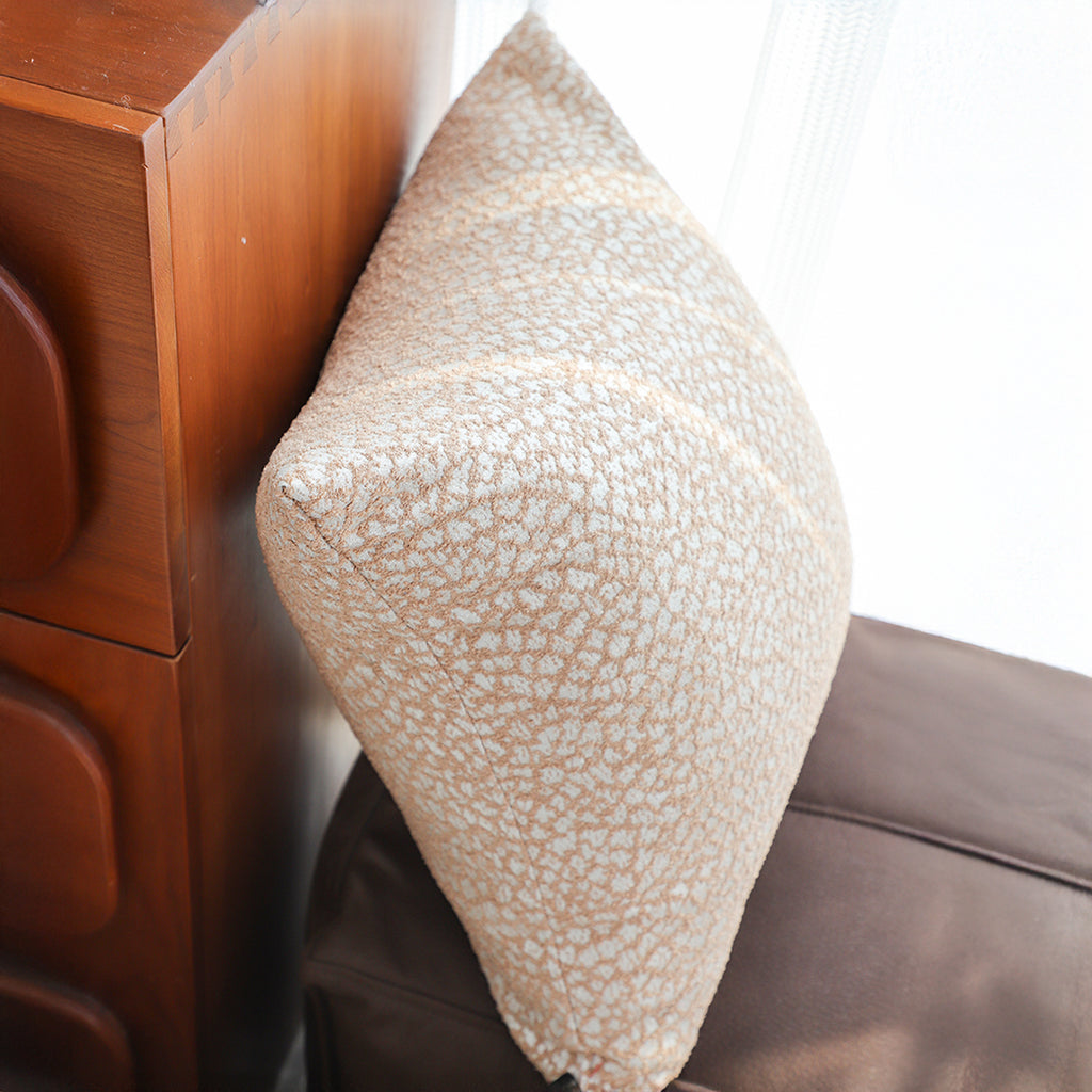 SOGA 2X 50cm Neutral Beige Speckled Pattern Contemporary Throw Pillow