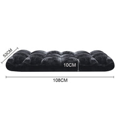SOGA 2X Floor Recliner Folding Lounge Sofa Futon Couch Folding Chair Cushion Black