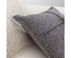 SOGA 45cm Modern Herringbone Textured Woven Square Throw Pillow