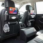 SOGA Car Bundle D – 2 Back Seat Storage Bag & Black Collapsible Trunk Cargo Organizer