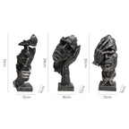 SOGA Home & Living Bundle – Abstract Resin Face Sculptures for Modern Art Home Decor $ 0