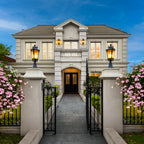 Vintage Lantern 70cm Aluminum & Glass Wall Light Classic Lantern Design Elegant Outdoor Antique Inspired Wall Lamp