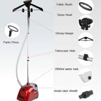 SOGA 2X Garment Steamer Portable Cleaner Steam Iron 80MINS Red