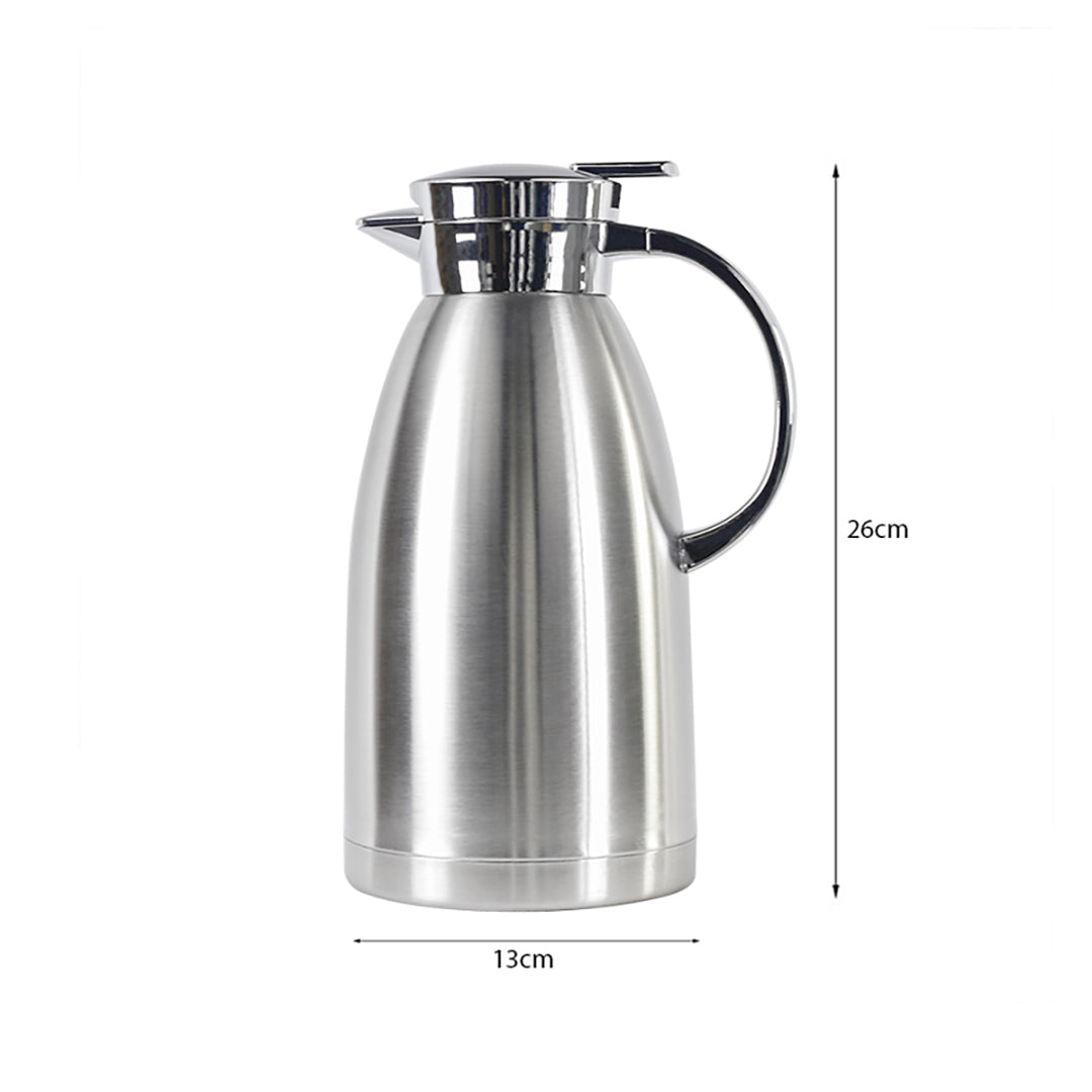 SOGA 2X 2.3L Stainless Steel Kettle Insulated Vacuum Flask Water Coffee Jug Thermal