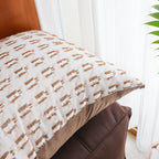 SOGA 2X 50cm Square Modern Decorative Embroidered Geometric Throw Pillow