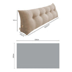 SOGA Home & Living Bundle – Beige Triangular Wedge Bed Pillow & Light Brown Flannel Throw