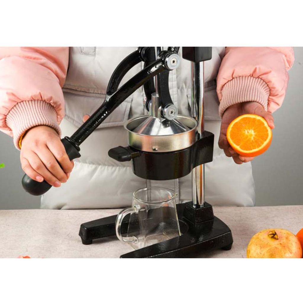 SOGA 2X Commercial Heavy-Duty Manual Citrus Juicer Hand Press Extractor – Matte Black