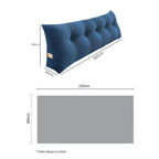 SOGA Home & Living Bundle – Blue Triangular Wedge Pillow & Blue Striped Flannel Throw $ 0