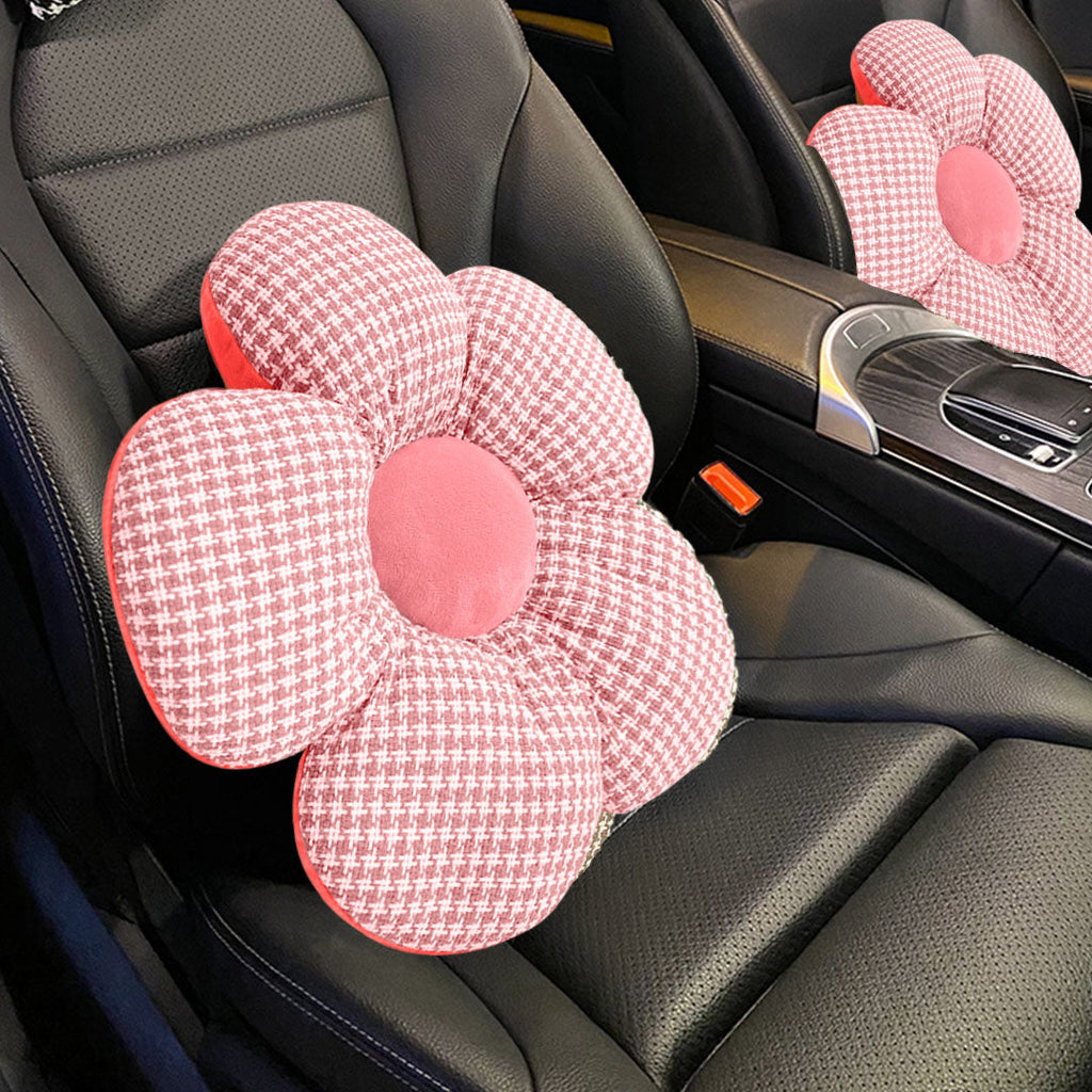 SOGA Pink Flower Cushion Shaped for Floor and Sitting Throw Pillow