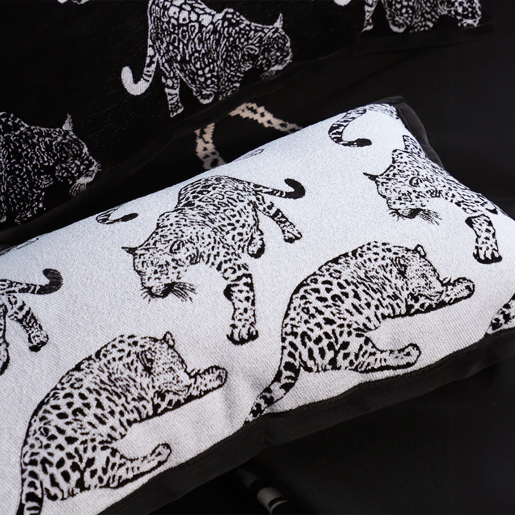 SOGA 2X 30cm Throw Pillow White Leopard Light Luxury Lumbar Decorative Cushion for Living Room