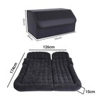 SOGA Car Bundle – Black Leather Trunk Cargo Organizer & Inflatable Boot Mattress