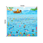 SOGA 2X 120cm Kids Rug Street Map Play Mat Educational Baby Theme Park Area Rugs