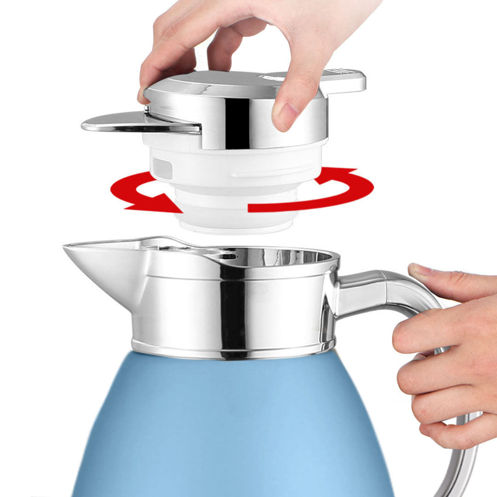 Soga 1.8L Blue Color 3-Layer Vacuum Insulated Water Bottle