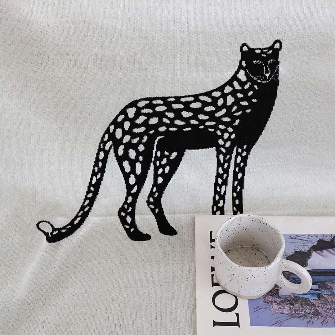 SOGA One-seater White Sofa Cover Leopard Print 130x180cm Polyester $ 79