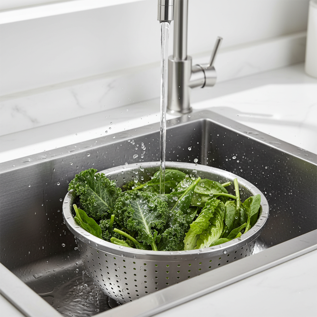 SOGA Kitchenware Bundle – Stainless Steel Nesting Colanders & Deep Stackable Mixing Bowls Set $ 114