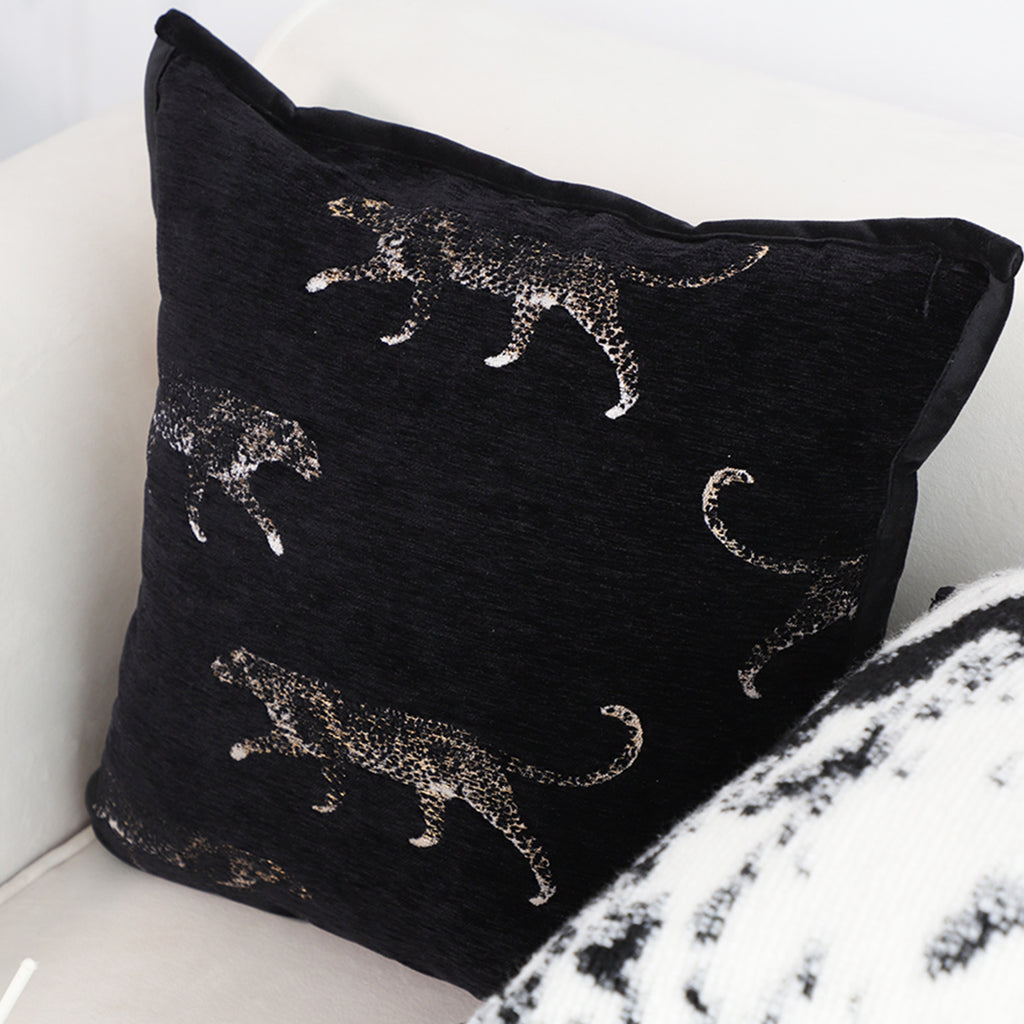 SOGA 2X 50cm Black Throw Pillow Elegant Decorative Cushion Living Room Modern Home Decor