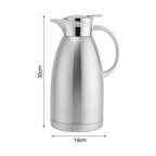 SOGA 2.3L Silver Double-Wall vacuum with 2 layers stainless steel Construction Thermal Flask