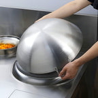 SOGA 55cm Stainless Steel Kitchen Cooking Wok with 2 Sturdy Handles