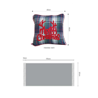 SOGA Christmas Bundle – 2 Multicolor Plaid Antler Pillow & Blue Zigzag Knitted Throw Blanket $ 175