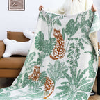 SOGA 2X Tropical Leaf Print Throw Blanket 130x180cm Soft Polyester $ 237