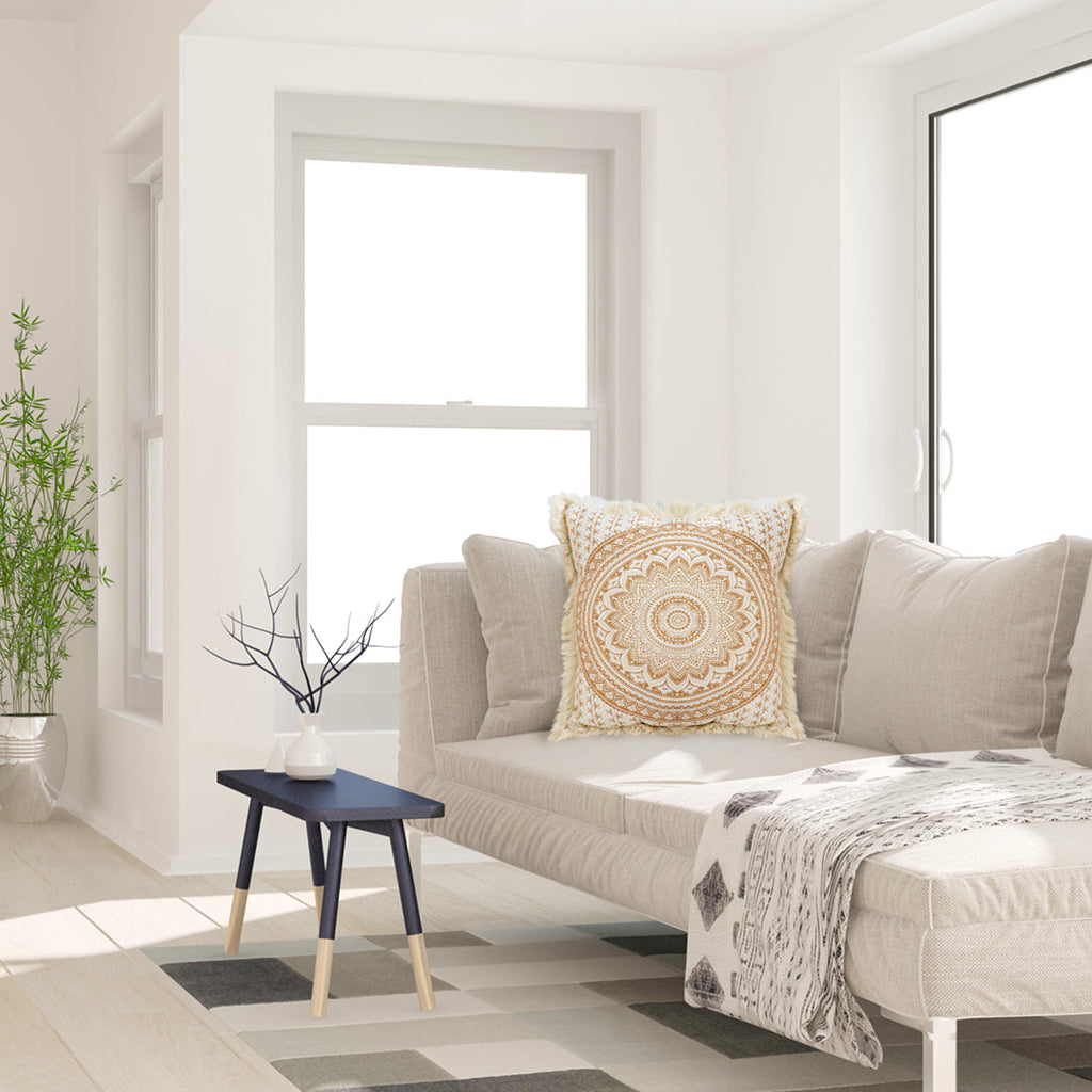 SOGA 45cm Pillow Cover Moon Decor Cotton Decorative Throw Pillow