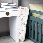 SOGA 2X Cute Rabbit Design  Portable Bed Table Adjustable Foldable Bed Sofa Study Table Laptop Mini Desk with Drawer and Cup Slot Home Decor