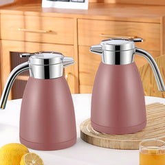 SOGA 2.2L Stainless Steel Water Bottle Insulated Vacuum Flask Coffee Jug Thermal Pink
