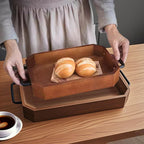 SOGA 33.8x23x5cm Paulownia Wood Serving Tray
