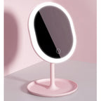 SOGA 2X 20cm Pink Rechargeable LED Light Makeup Mirror | Tabletop Vanity Home Decor