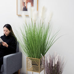 SOGA 2X 110cm Artificial Indoor Potted Reed Bulrush Grass Tree Fake Plant Simulation Decorative