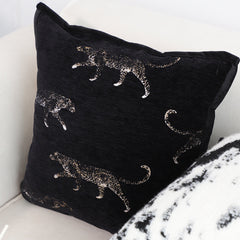 SOGA 2X 50cm Black Throw Pillow Elegant Decorative Cushion Living Room Modern Home Decor