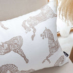 SOGA 2X 35cm White Decorative Horse Pattern Cushion Throw Pillow $ 142