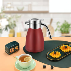 SOGA 1.8L Stainless Steel Water Bottle Insulated Vacuum Flask Coffee Jug Thermal Red