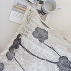 SOGA 2X 45cm Modern Gray Floral Stem Pattern Contemporary Throw Pillow