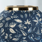 SOGA 30x19 Blue Medium Ceramic Flower Vase Elegant Living Room Home Decor