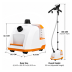 SOGA 2X 80min Garment Steamer Portable Cleaner Steam Iron White