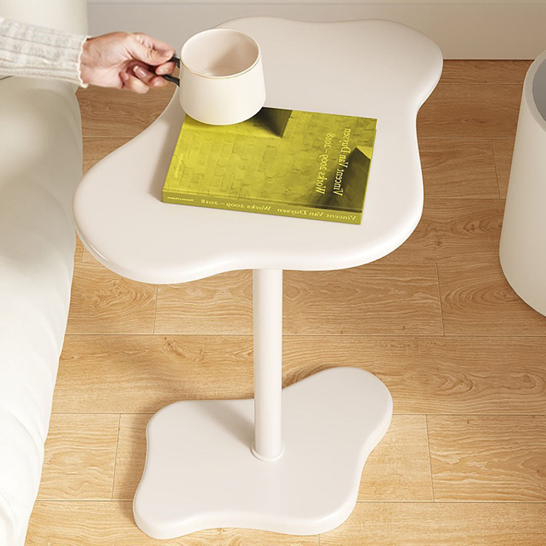 SOGA 42x28cm White Minimalist Cloud Shaped Table Durable Stylish Accent for Home Décor