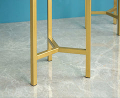 SOGA 2X 30CM Gold Metal Plant Stand with Flower Pot Holder Corner Shelving Rack Indoor Display