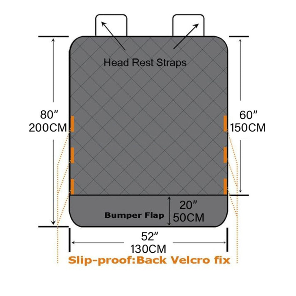 SOGA 2X Premium Car Trunk Pet Mat Boot Cargo Liner Waterproof Seat Cover Protector Hammock Non-Slip Pet Travel Essentials