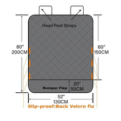 SOGA 2X Premium Car Trunk Pet Mat Boot Cargo Liner Waterproof Seat Cover Protector Hammock Non-Slip Pet Travel Essentials