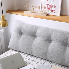 SOGA 4X 180cm Silver Triangular Wedge Bed Pillow Headboard Backrest Bedside Tatami Cushion Home Decor