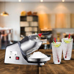 SOGA 2x 300W Electric Ice Shaver Crusher Snow Cone Smoothie Maker Ice Machine