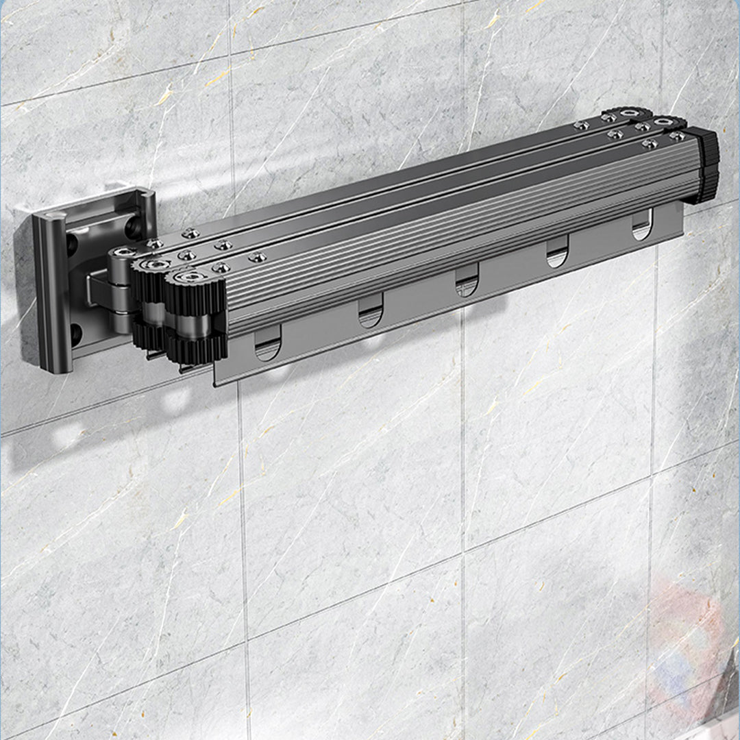 SOGA 2X 93.2cm Suction-Mounted Retractable Clothing Drying Rack